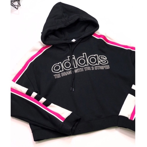 adidas the brand with the 3 stripes hoodie